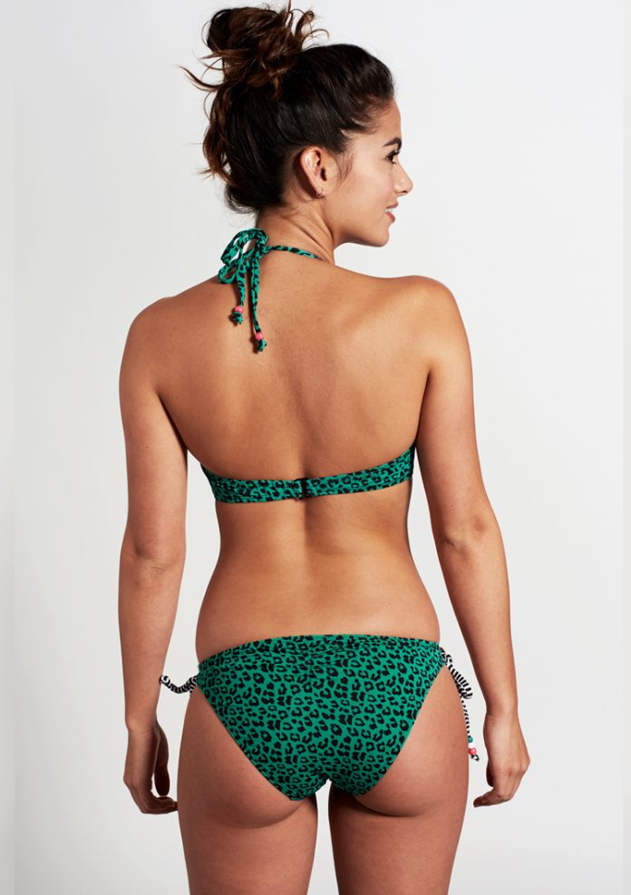 MELT TOP bandeau animal - emerald green