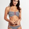 MELT TOP bandeau irregular stripe