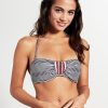 MELT TOP bandeau irregular stripe