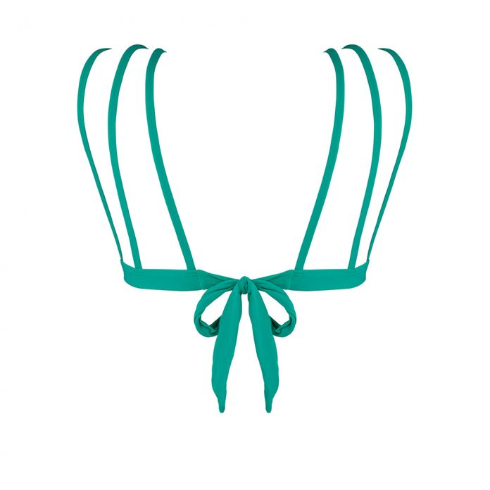 BOHO bikini's 2017 - Top - achterkant - iconic triangel - smaragd green