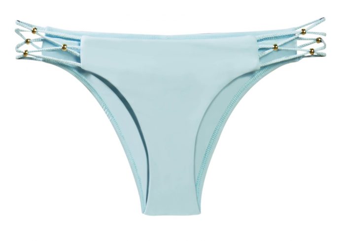 PILYQ BRAIDED bikinitop bandeau cabana blue