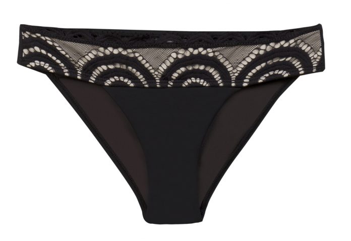 PILYQ LACE bikinibroekje full midnight gold