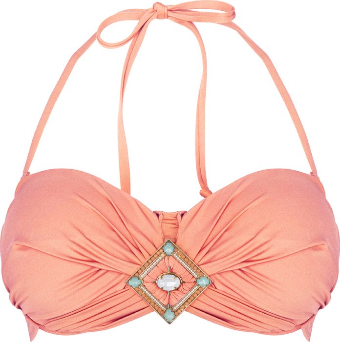 BOHO bikini 2018 Bohemian bandeau peach