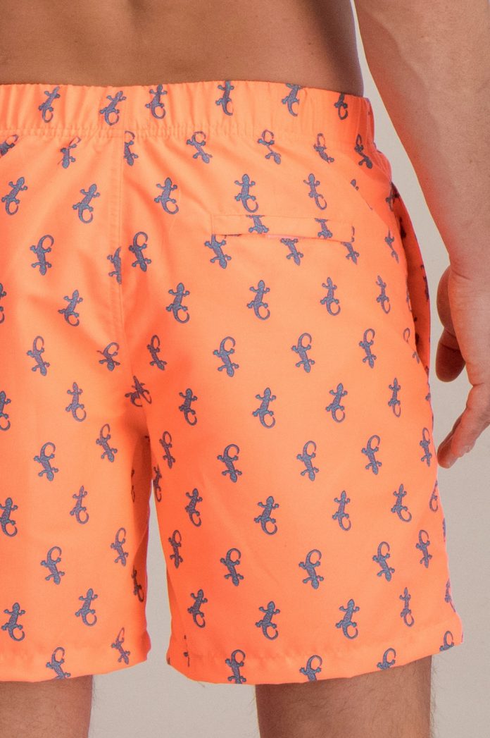 SHIWI zwembroek collectie 2018 heren short gekko oranje zoom