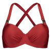 SHIWI CASTAWAY PADDED WIRE bikinitop ROOD