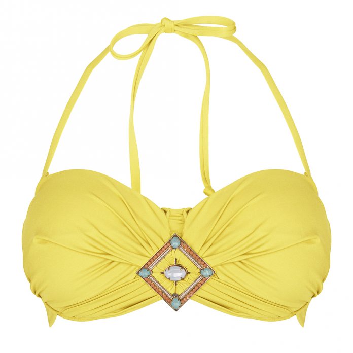 BOHO-bikini-2018--Bohemian-bandeau-yellow-geel trendy zomer 2018