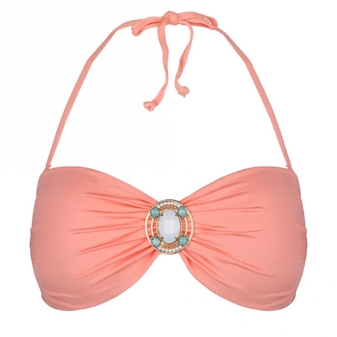 BOHO-bikini-2018-Iconic-bandeau-peach-perzik-roze trendy zomer 2018