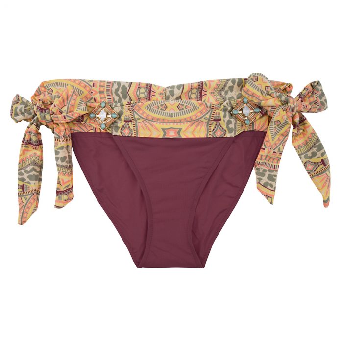 BOHO-bikini-2018-Elite-bottom-aubergine-paars-aztec trendy zomer 2018