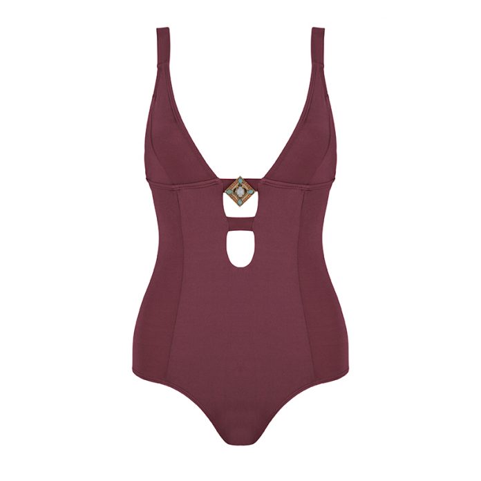 BOHO bikini's 2018 sublime badpak aubergine paars