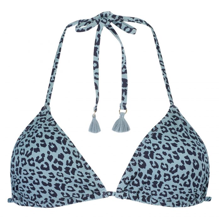 MELT ANIMAL bikinitop triangel blauw
