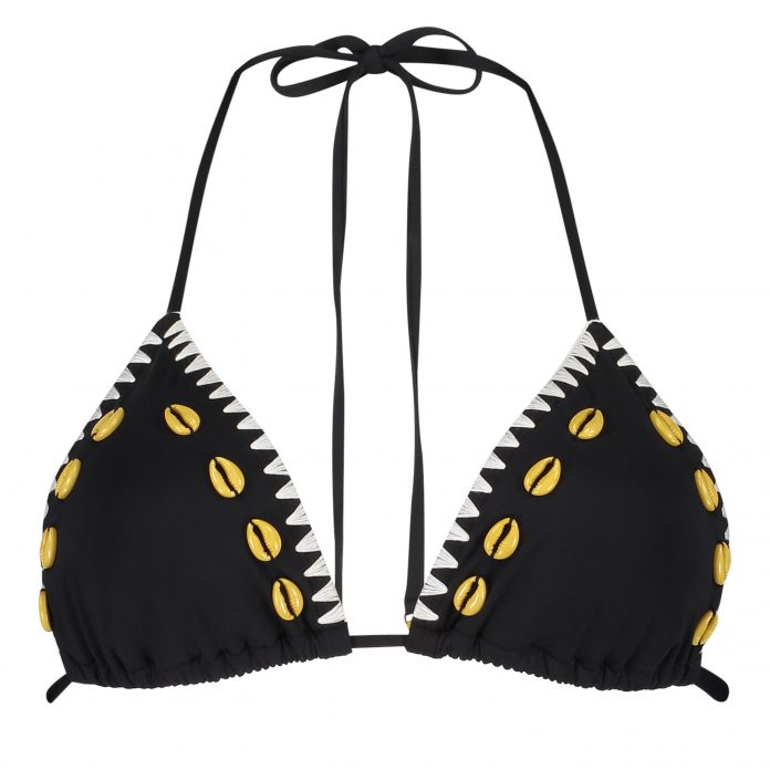MELT SHELLS bikinitop triangel zwart
