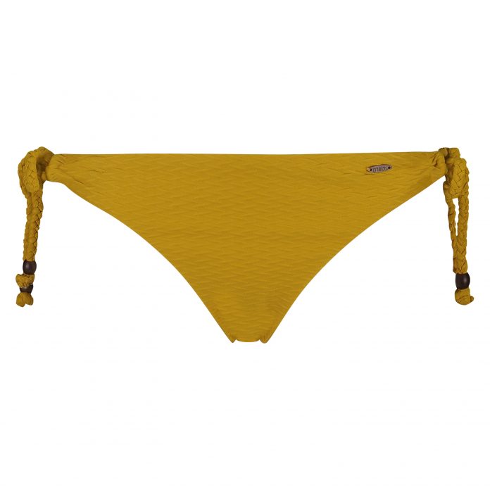 MELT KNOTTED bikinibroekje geel