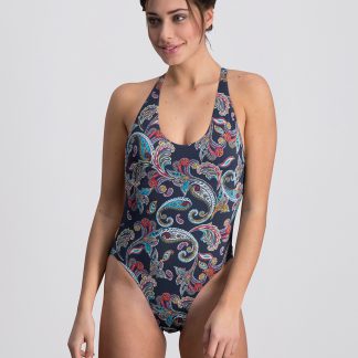 Melt badpak 2018 Paisley blauw print multicolor Trendy Zomer 2018