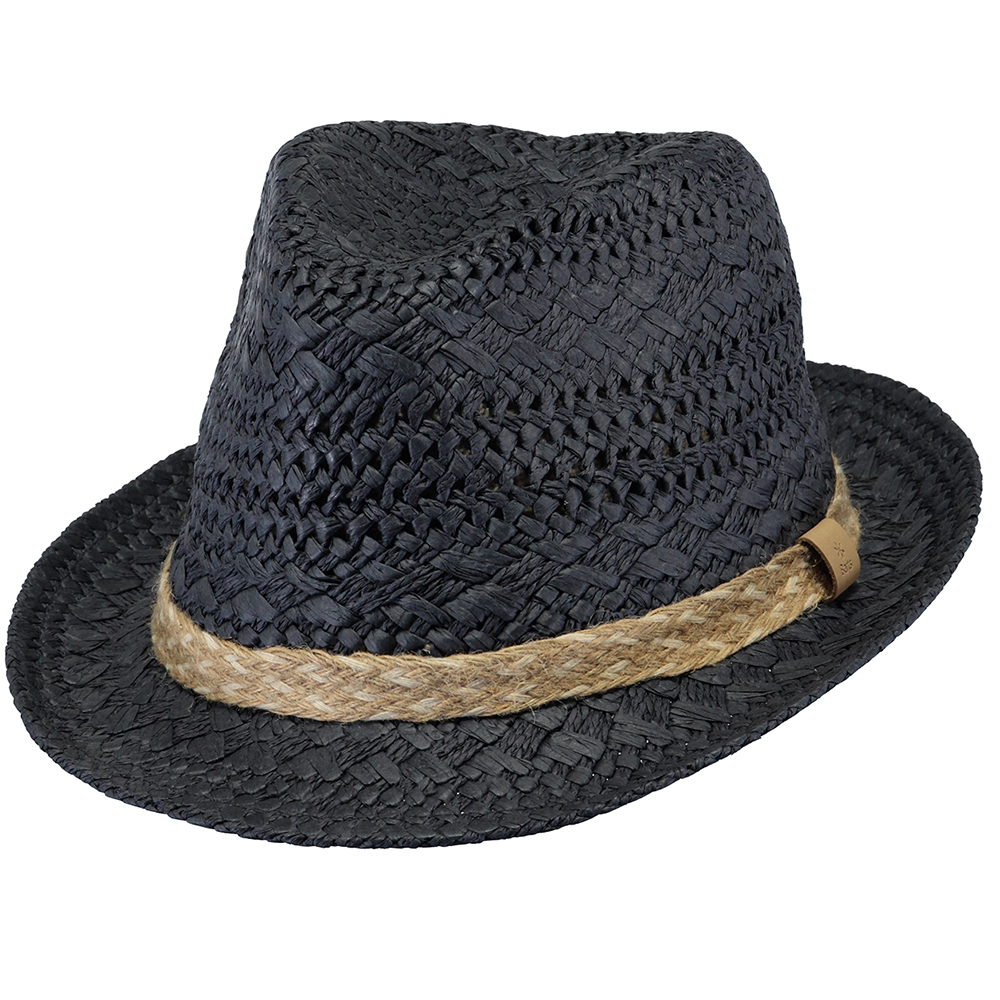 lof satire Erge, ernstige BARTS Bobizi trilby hoed - navy blauw - TrendyZomer.nl