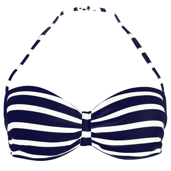 BARTS Misty stripe bandeautop - blauw/wit