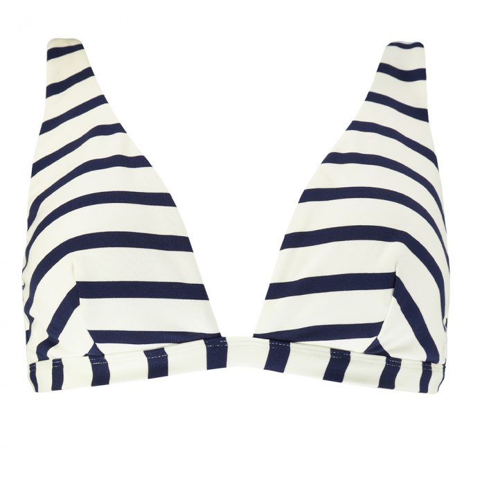 BARTS Misty stripe fixed bikinitop - wit/blauw