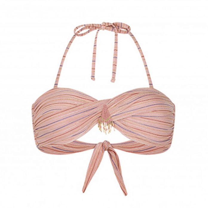 AMENAPIH SWIMMY BANDEAUTOP - ROZE