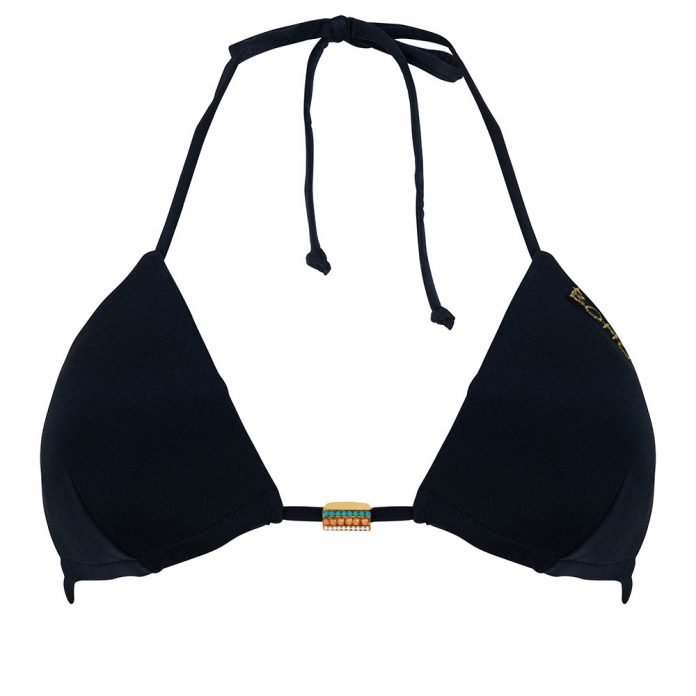 BOHO TRIANGELTOP STUNNING ONYX - ZWART
