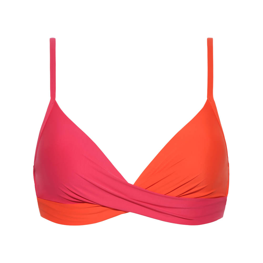 woordenboek Geweldig ongeluk BEACHLIFE BIKINITOP TWIST BRIGHT ROSE - ROZE/ORANJE - TrendyZomer.nl