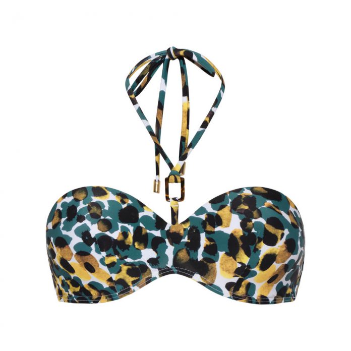 BEACHLIFE BANDEAUTOP MYSTIC ANIMAL - LUIPAARD PRINT