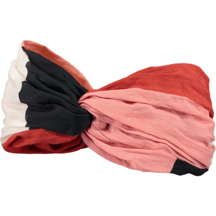 BARTS EASY HAARBAND - COLORBLOCK ROZE