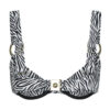 TET SWIMWEAR BROOK BEUGELTOP - ZEBRA