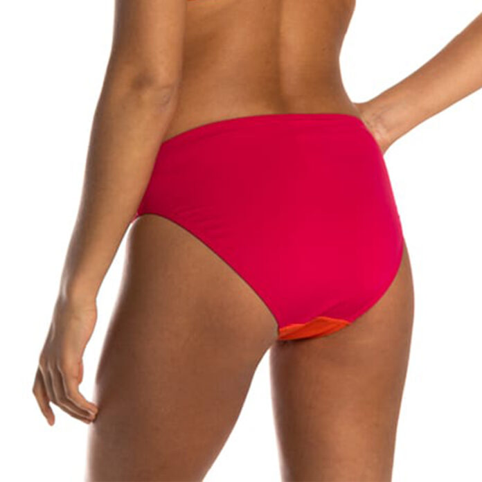BEACHLIFE BIKINIBROEKJE HIGH WAIST BRIGHT ROSE - ROZE/ORANJE