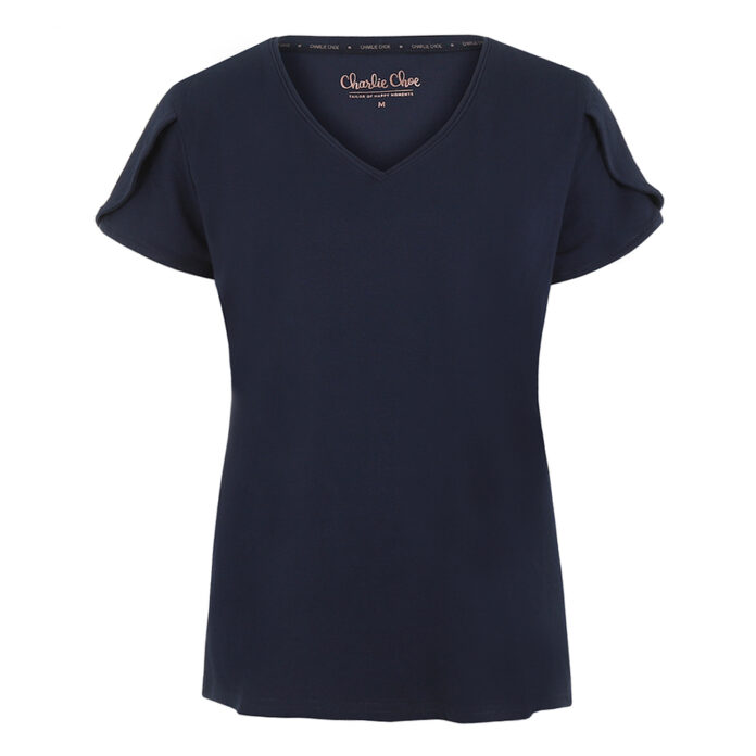CHARLIE CHOE PYJAMA T-SHIRT MYSTIC PARADISE - BLAUW