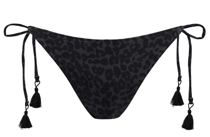 BARTS BIKINIBROEKJE TANGA ARWEN LUIPAARD - ZWART
