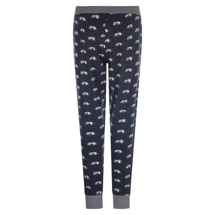 CHARLIE CHOE DAMES PYJAMA BROEK PANDA - BLAUW