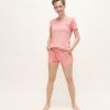 CHARLIE CHOE DAMES PYJAMA SHORT BADSTOF - ROZE