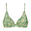 BEACHLIFE BIKINITOP RUFFLE MINI DAISY - GROEN